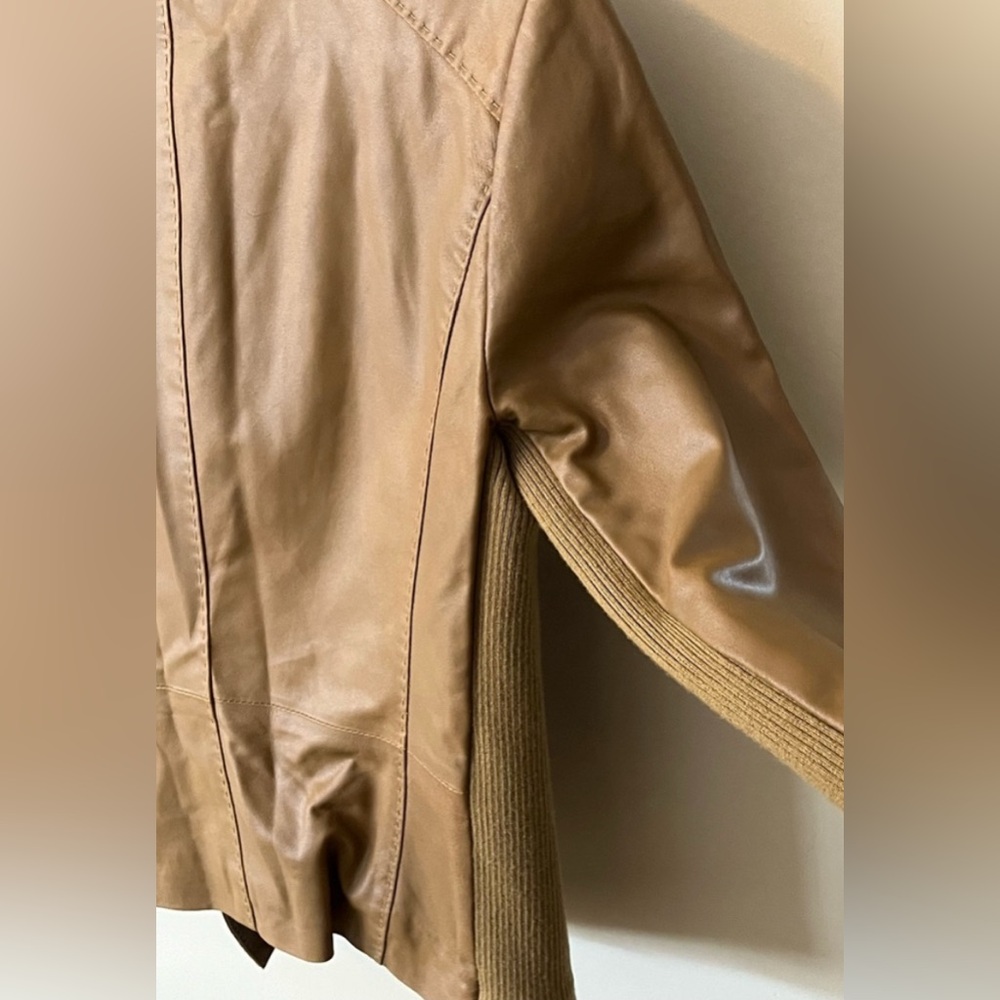 Vince Leather Moto Style  Jacket Size Medium - Picture 4 of 12